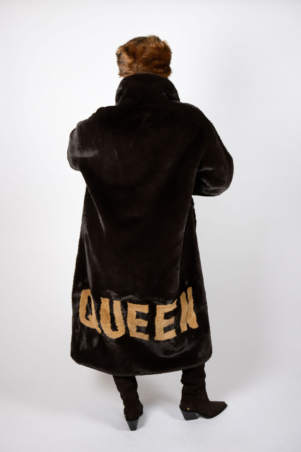魚*様 authentic 00s ファージャケット ベロア vkei arch Ajax Queen Jacket Chocolate