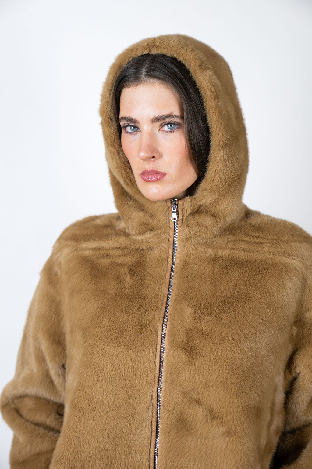 Caribou hooded jacket - Camel