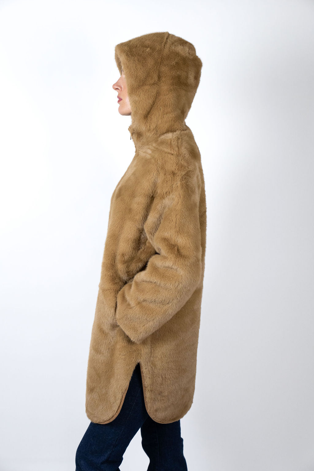 Caribou hooded jacket - Camel