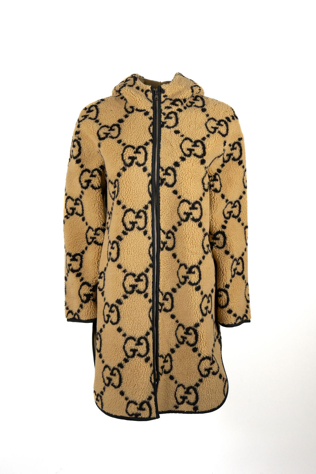 Caribou hooded jacket - GG print