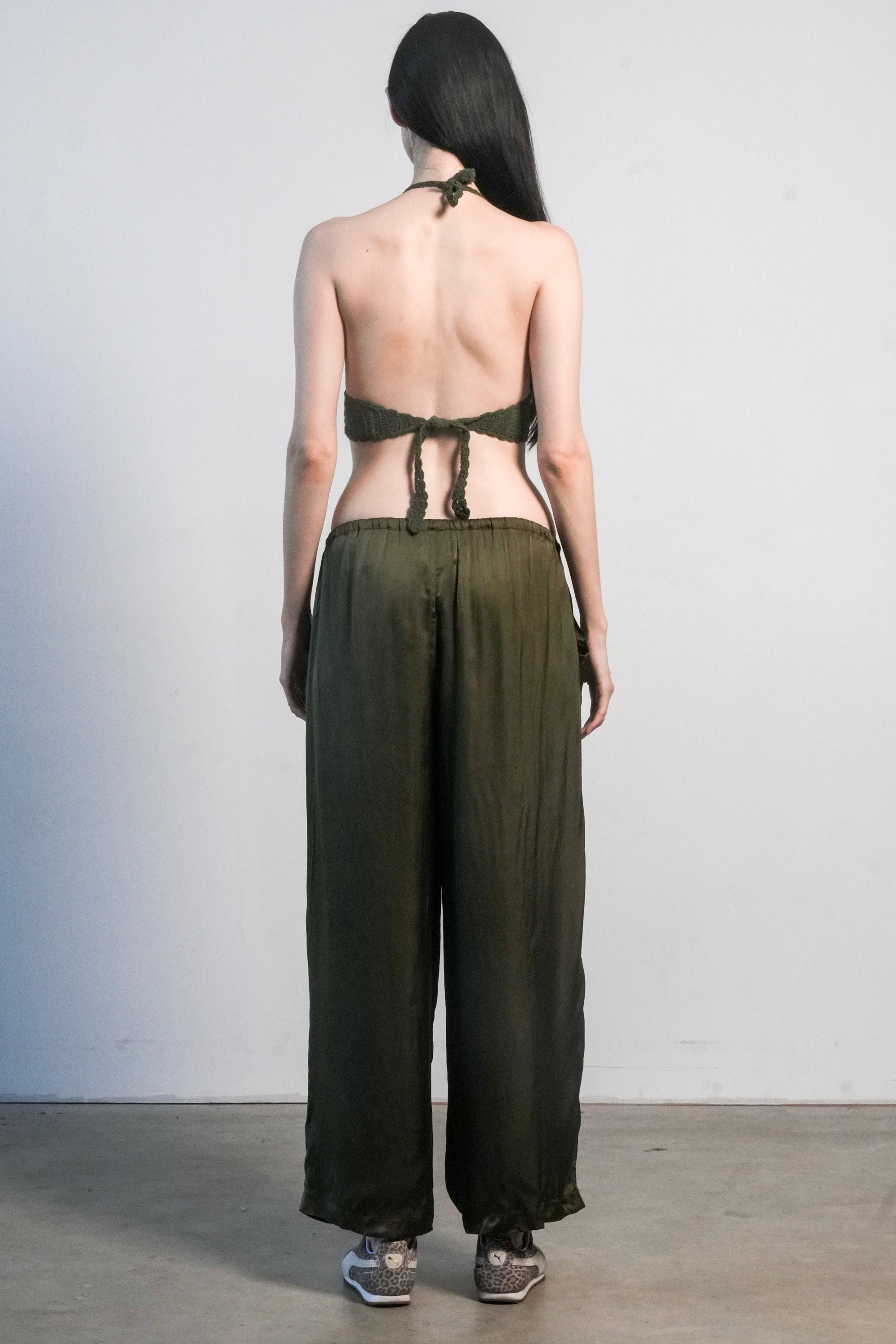 Crochet Bralette - Olive