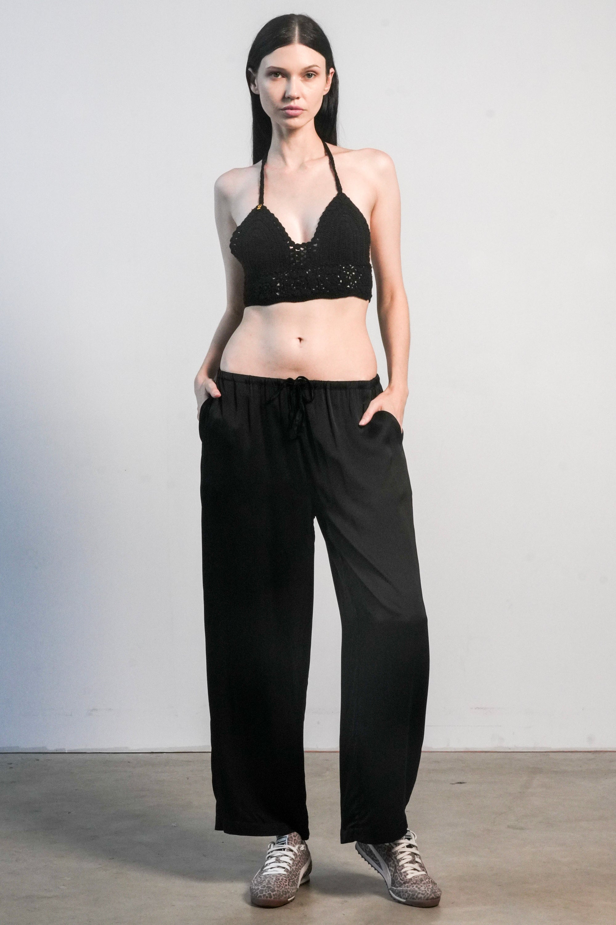 Crochet Bralette - Black