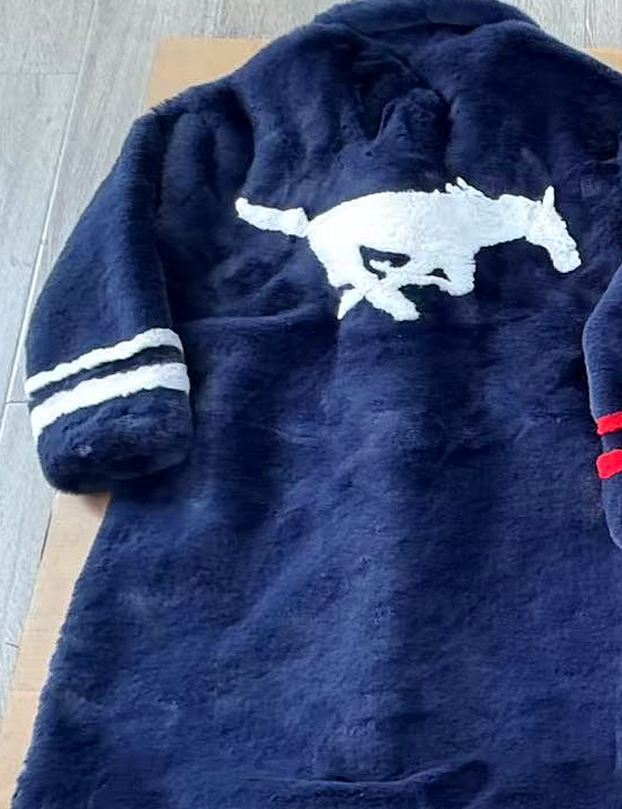 SMU Navy with white horse