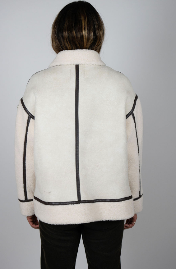 Vendettas leather trim jacket (no badge)