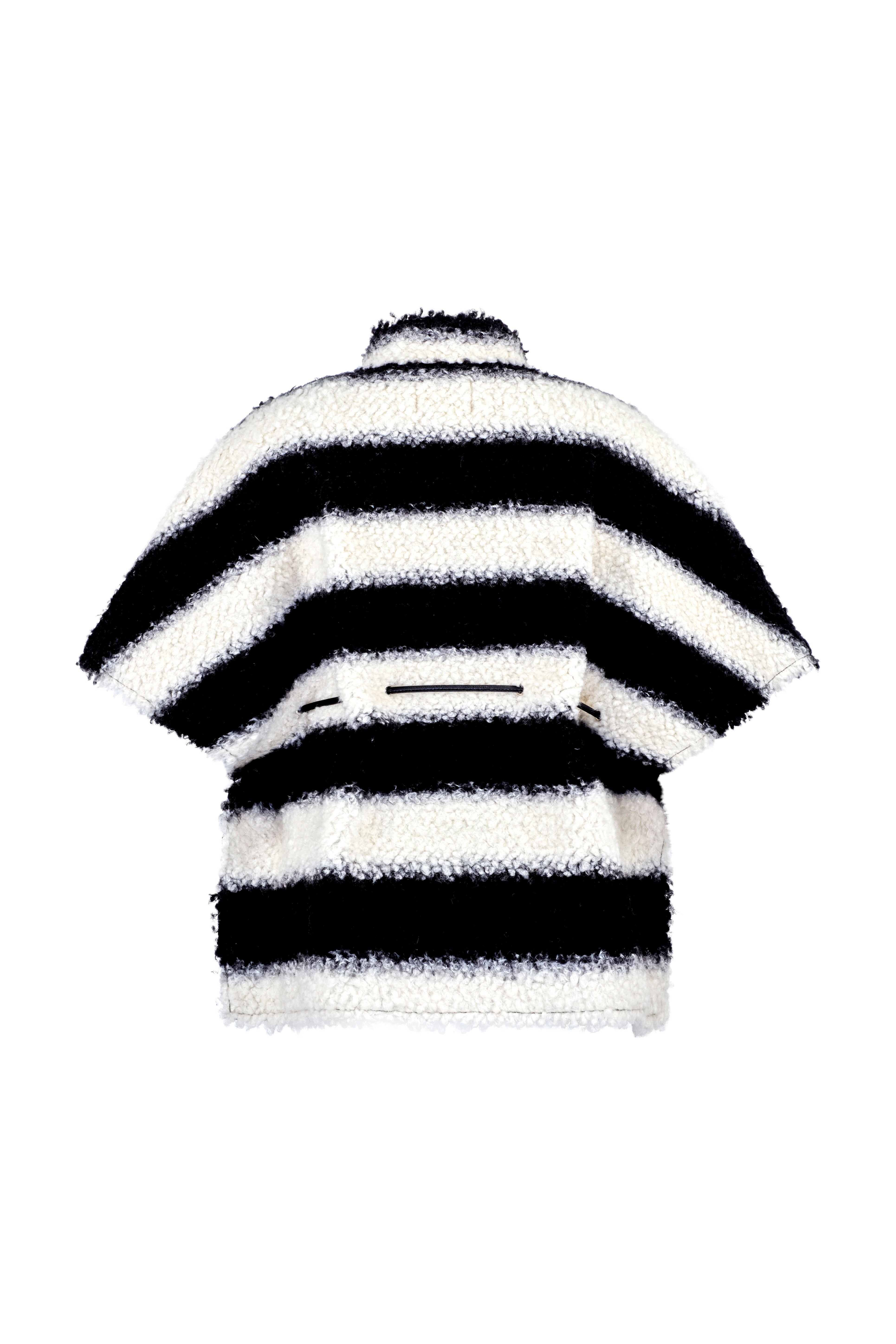 Angel Wings Manor Stripe Cape, back view showcasing bold horizontal stripes