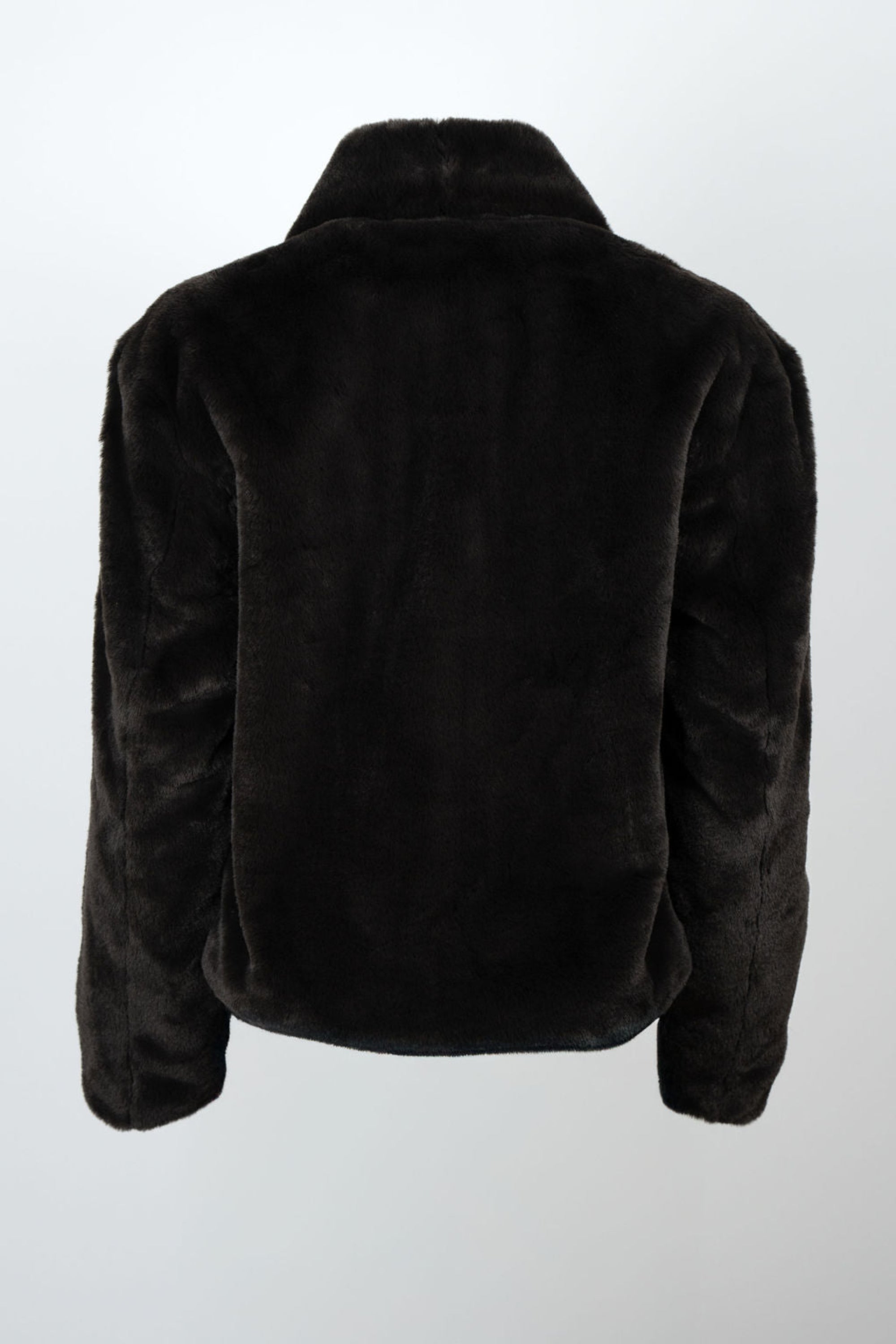 Bear Den Crop in Choc by Angel Wing – back flat lay view