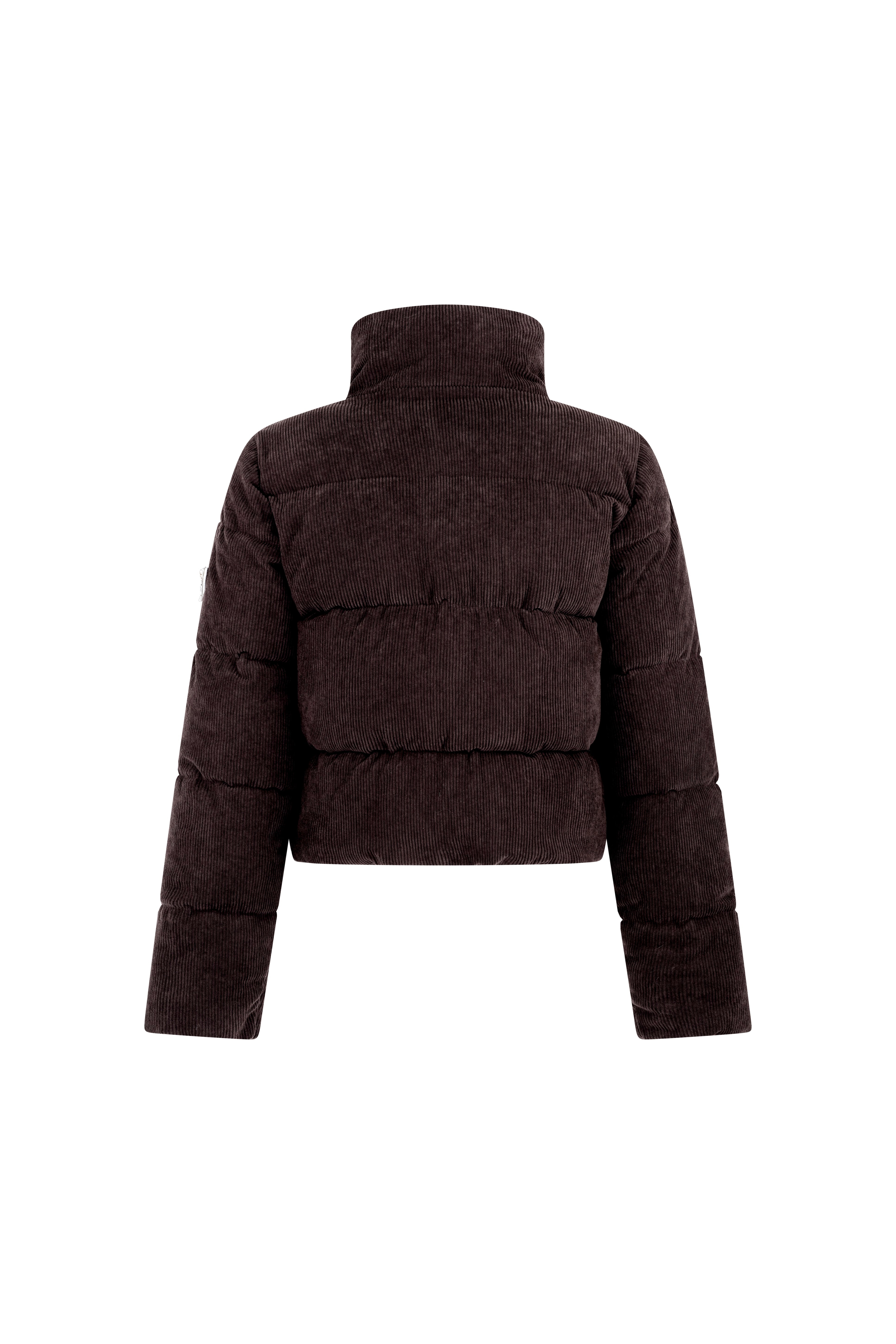 Sundeck Cord Jacket in Chocolate by Angel Wings – back flat lay