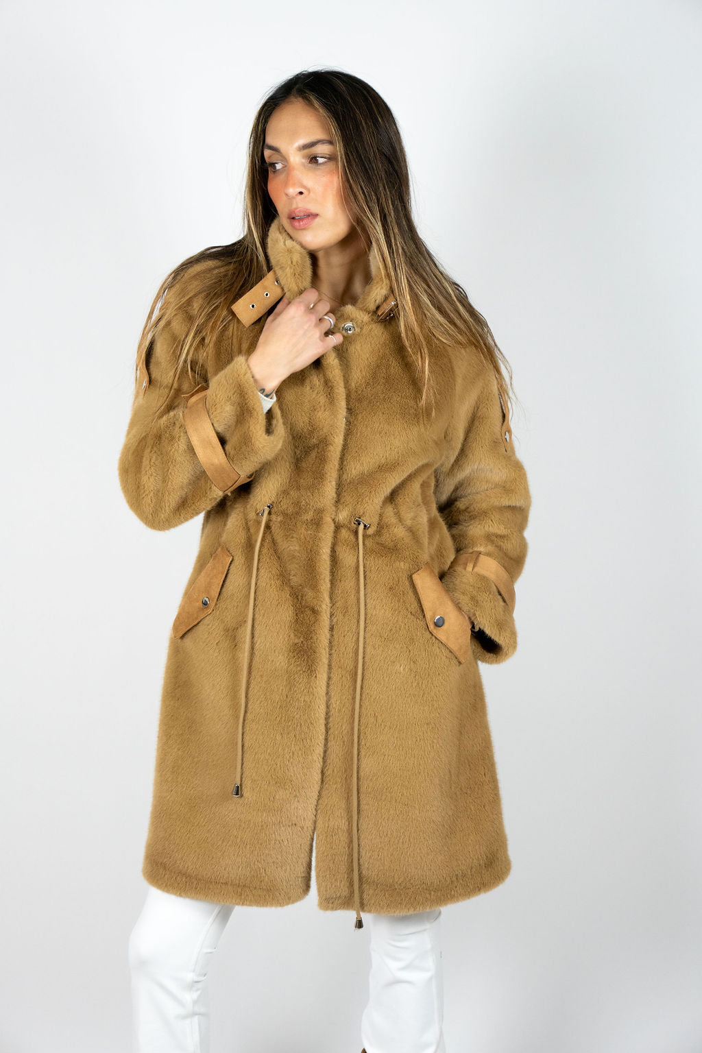 a*様 Misha＆puff SMOCK COAT CINNAMON PATCH Chica Chica Jacket – Camel