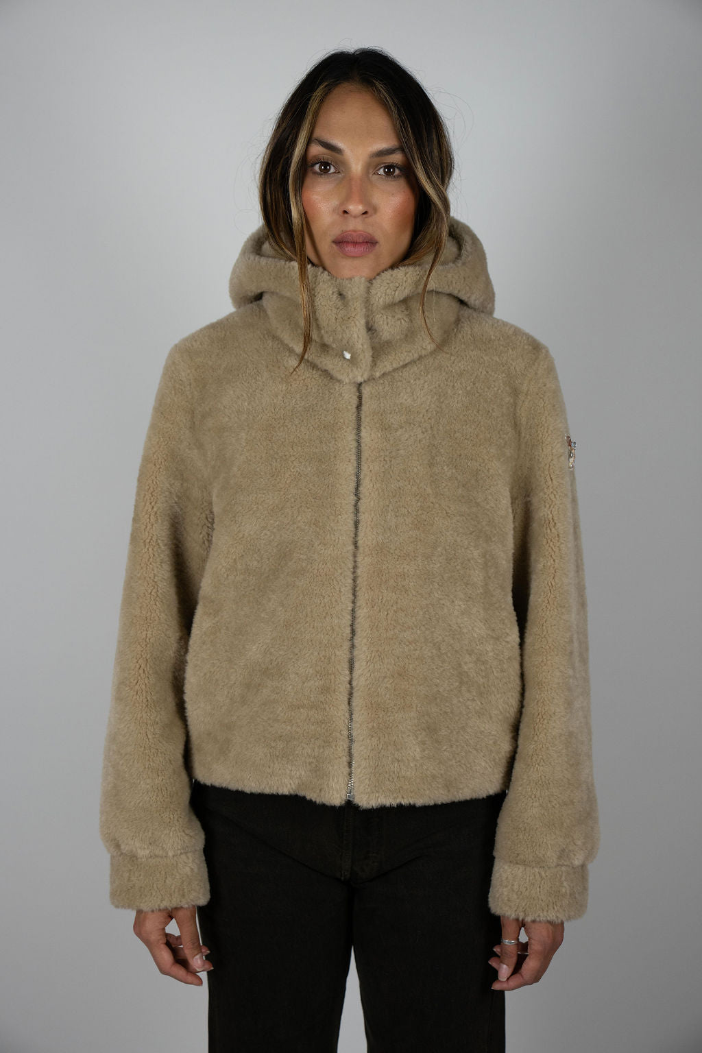 Slope Room Fur bomber - beige (no badge)
