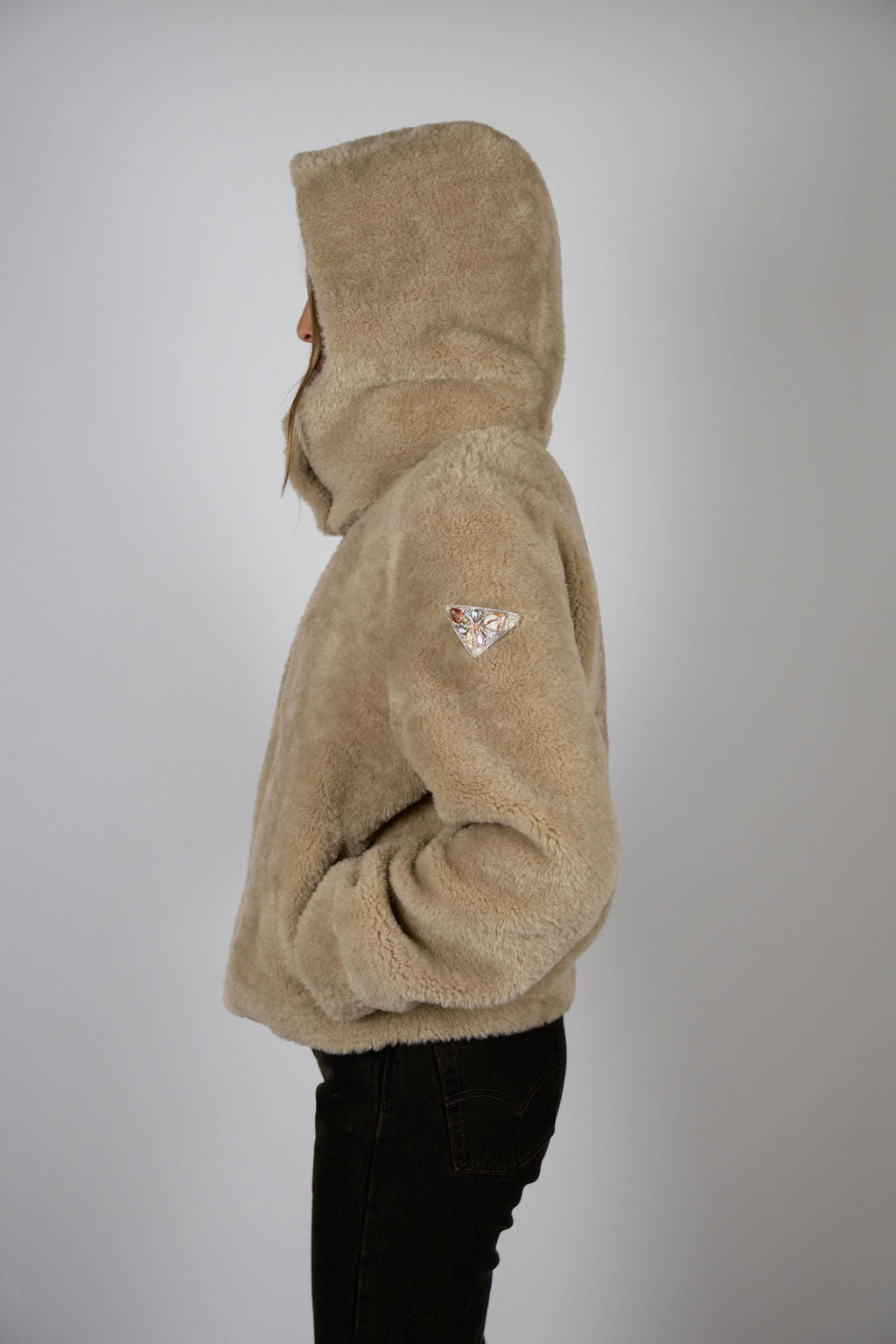 Slope Room Fur bomber - beige (no badge)