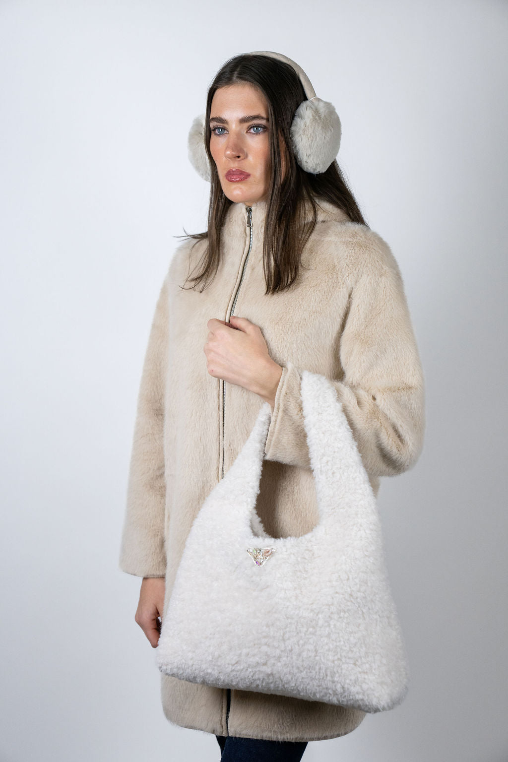 Caribou hooded jacket - beige