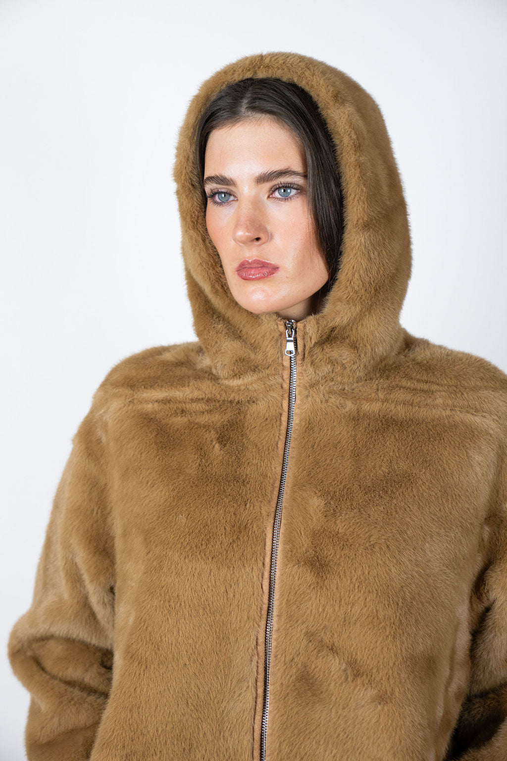 Caribou hooded jacket - Camel