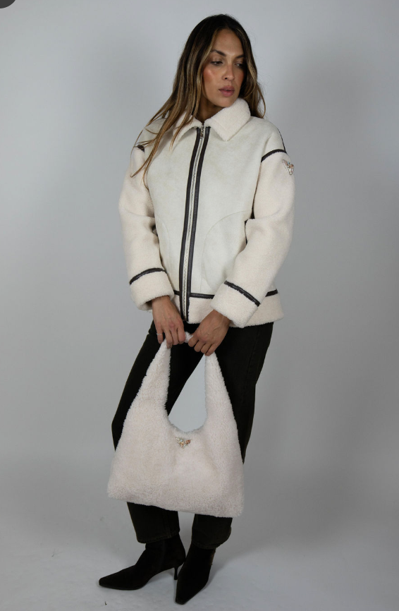 Vendettas leather trim jacket (no badge)