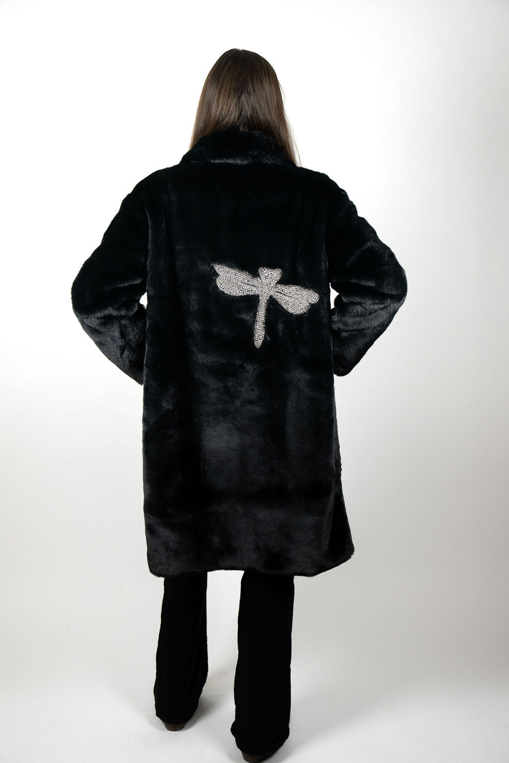 Luxury faux fur après ski jacket for women
